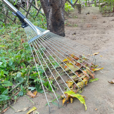 15 Teeth Garden Rake for Leaf and Soil Work