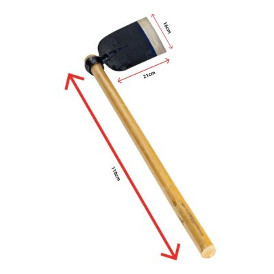 forged wood handle farming hoe