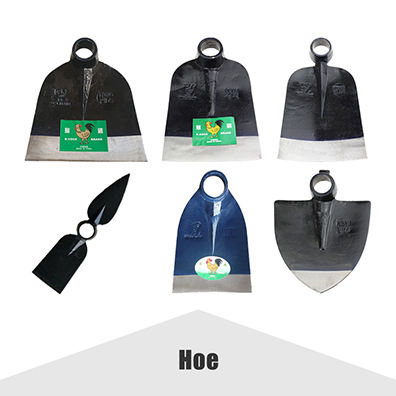 forged wood handle farming hoe