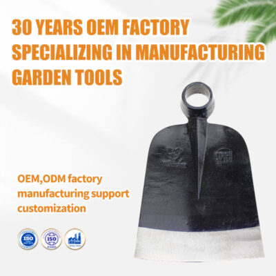 forged wood handle farming hoe
