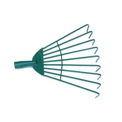 7-Tine Steel Garden Rake for Lawn