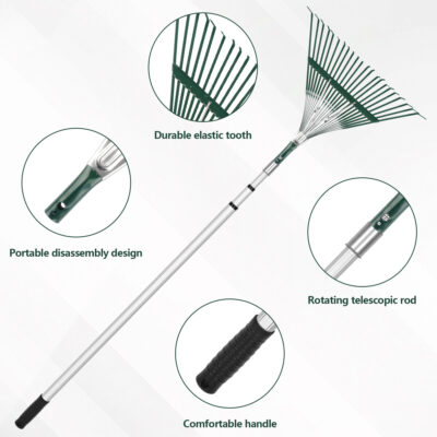 12FT Garden Leaf Rake