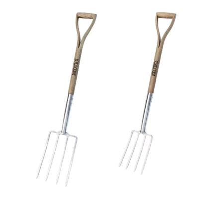 Stainless Steel Spading Fork with Wood Handle