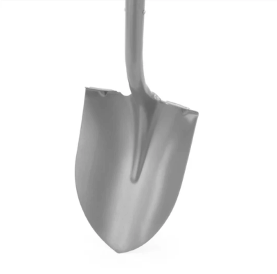 Heavy-duty metal garden shovel