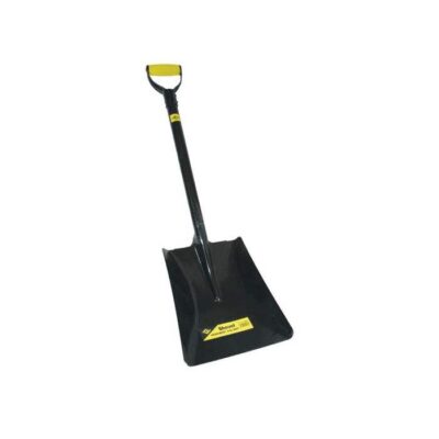 Heavy-duty metal garden shovel