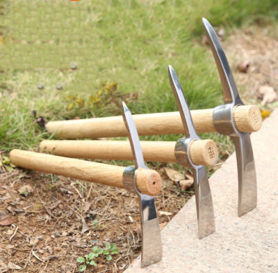 Double head hoe multipurpose garden tool
