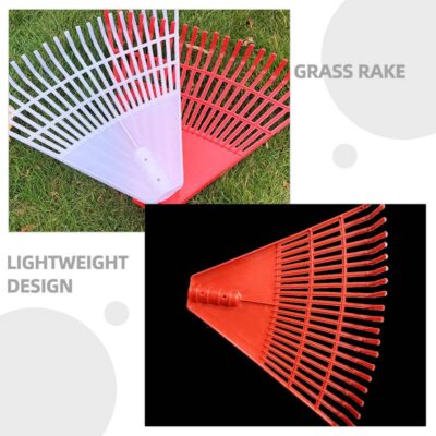 7-Tine Steel Garden Rake for Lawn Grass