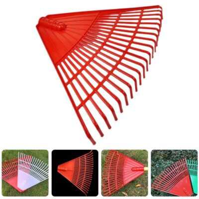 7-Tine Steel Garden Rake for Lawn Grass