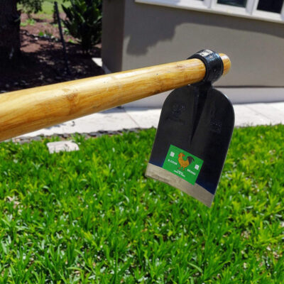 Industrial grade rail steel garden hoe