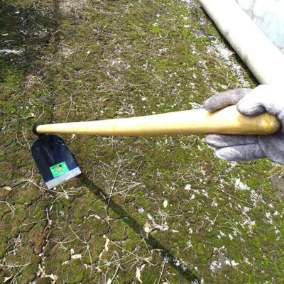 Industrial grade rail steel garden hoe