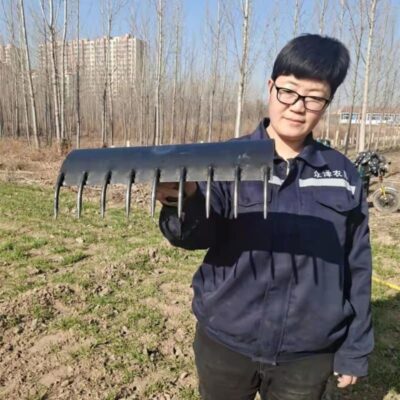 Dual-Use Garden Rake for Soil and Lawn