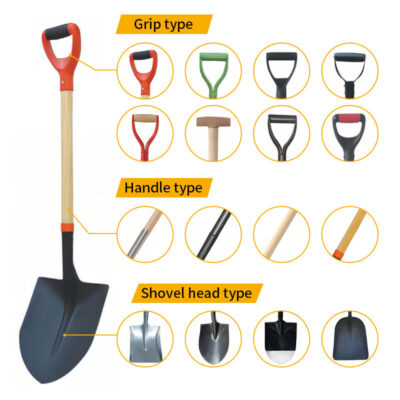 Multi use steel farming shovel