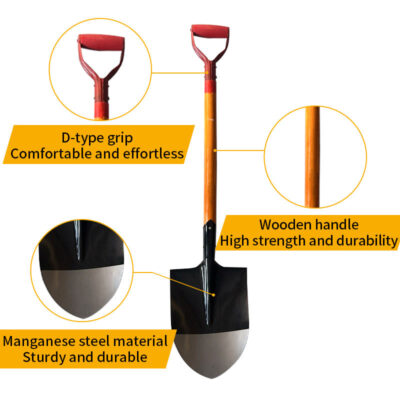 Multi use steel farming shovel