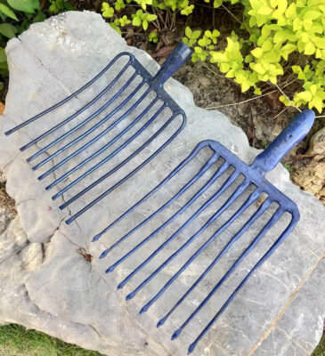 Blue Manganese Steel Garden Fork Factory