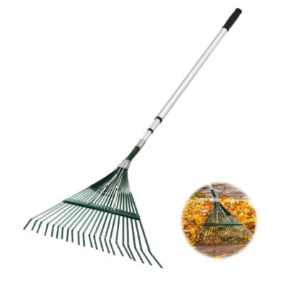 Steel Wire Grass Rake for Garden Cleaning