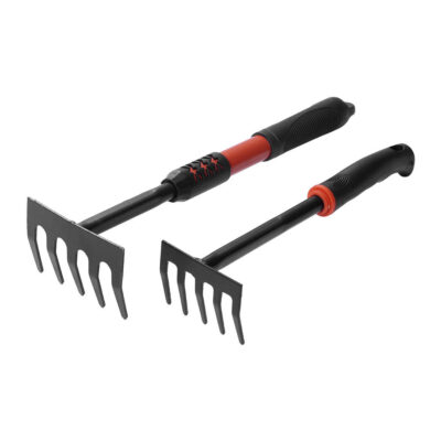 Two-Head Hoe with Five-Tine Rake
