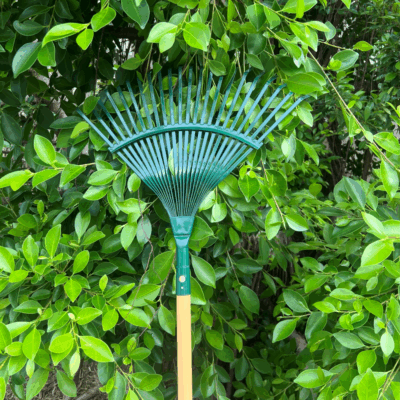 Metal Tine Leaf Rake with Replacement Handle