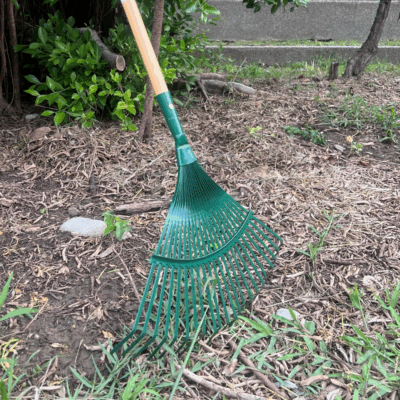 Metal Tine Leaf Rake with Replacement Handle