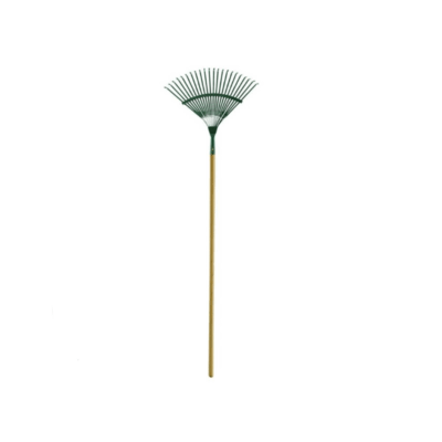 Metal Tine Leaf Rake with Replacement Handle