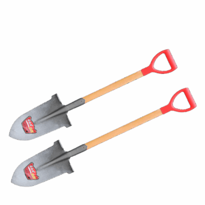 Carbon steel garden spade shovel