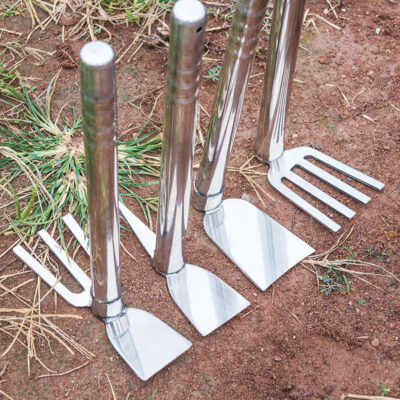 Stainless Steel Garden Hoe with Wooden Handle