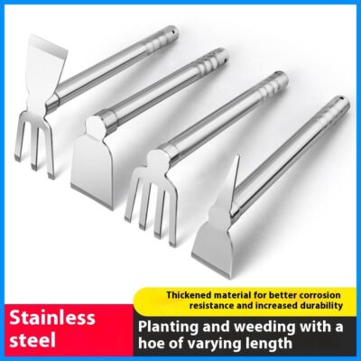 Stainless Steel Garden Hoe with Wooden Handle