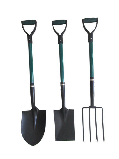 Garden tool shovel with handle