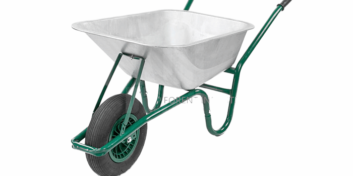 Construction Function Metal Garden Wheelbarrow with Pneumatic (2) Wheelbarrow with Pneumatic Flat Free Wheel