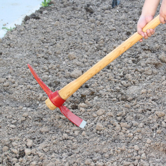 Factory Forged P406 Farming Pickaxe Mattock Garden Hoe (6) pickaxe mattock garden hoe tool