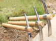 Double head hoe multipurpose garden tool