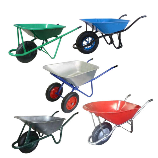 Various Types of Wheel Barrow Wheelbarrow Garden Tool Building Construction (1) Wheelbarrow Garden Tool for Construction