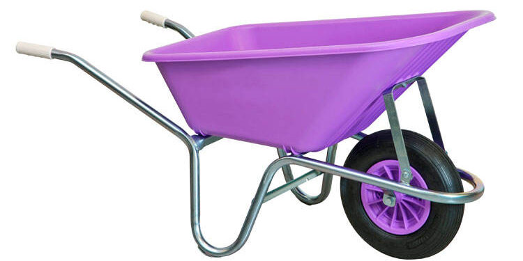 Wheelbarrow with Galvanized Frame Durable Garden Tool Supplier (1) Wheelbarrow with Galvanized Frame