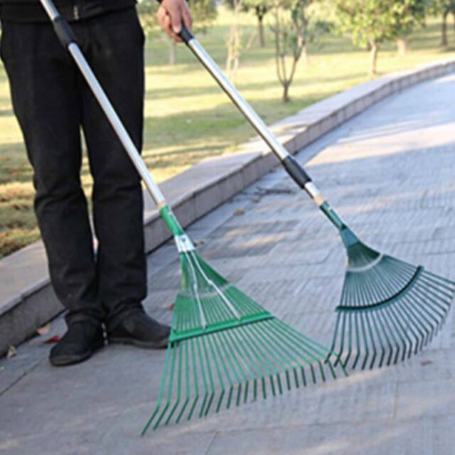 Steel Wire Grass Rake for Garden Cleaning