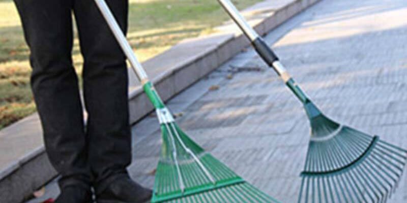 Steel Wire Grass Rake for Garden Cleaning