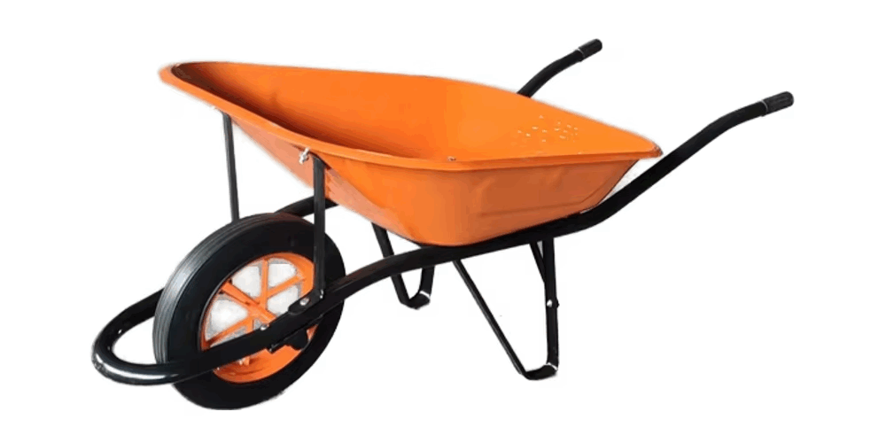 Green Heavy Duty Wheelbarrow with OEM Support