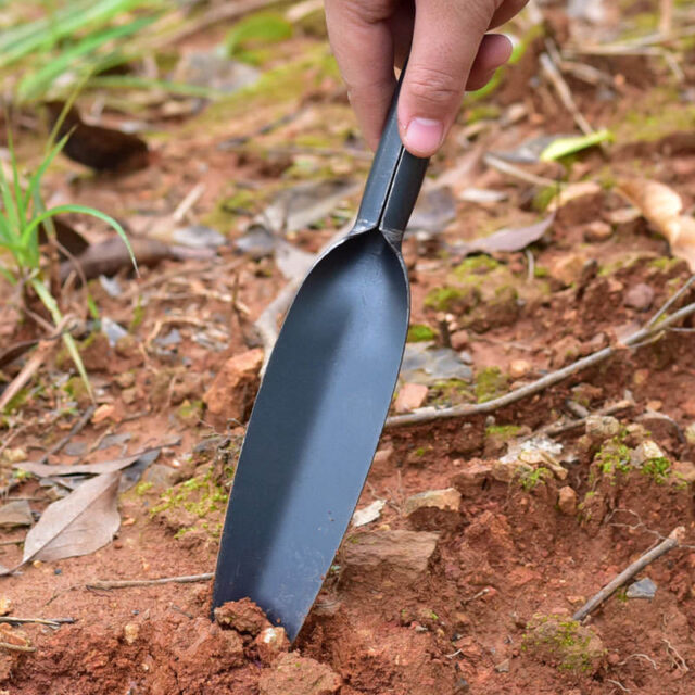 leaf-shaped garden trowel hand shovel