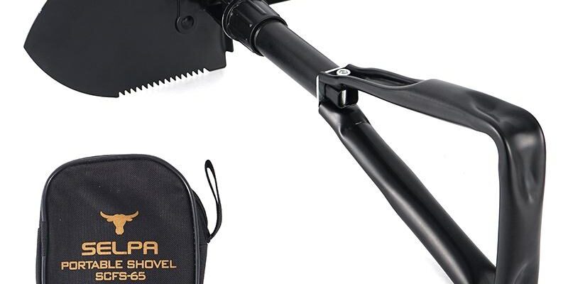 Portable Outdoor Folding Camping Shovel with Serrated Edge (1) Portable Folding Camping Shovel