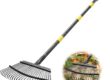 Steel Tine Yard Rake with Wooden Handle